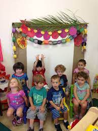 Sukkot also commemorates the biblical story of the jews' escape from egypt, where they wandered for 40 years through the desert, living in temporary shelters. Preschool Classroom Sukkah Sukkot Activities Jewish Preschool Sukkot Crafts