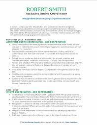 Onsite Coordinator Resume Samples | Qwikresume