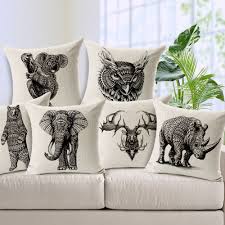 2015 Seat Cushion Without Core Elephant Animal Decorative Home Decor Sofa Chair Pillows Decorative Patterns Pillow Decorative Bedroom Large Decorative Pillows