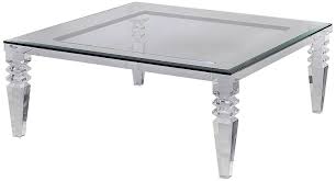 Round tables often require more space than rectangular ones, as they are perceived as being bigger. Amazon Com Shahrooz Highland Coffee Table 42 X 42 X 16 Transparent Kitchen Dining Coffee Table Acrylic Coffee Table Coffee Table Square