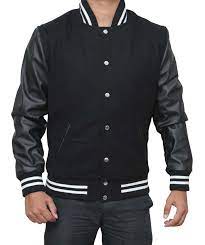 The highly coveted letter jacket trumpets scholastic achievements in athletics, music, arts, etc. Black Varsity Jacket Fjackets Com