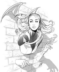 Kitty Pryde Lockheed Warmup Kittypryde Lockheed Xmen Comic Comicbook Sketch Digitalsketch Sketchbook Draw Kitty Pryde Comic Drawing Comic Book Girl