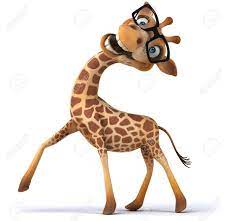 Great gift for birthday or christmas! Cartoon Giraffe With Glasses Stock Photo Picture And Royalty Free Image Image 84560995