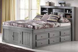 Don?t worry about needing a box spring. Charcoal Full Bookcase Captain Bed With 6 Drawer Storage Captains Bed Bookcase Bed Furniture