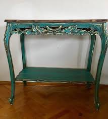 Mavi Ahsap Oyma Aqua Dresuar Kullanilmis Konsol Dresuar Satici Semra Dekopasaj Com Mebel Dekor