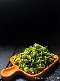 Vendakka Thoran Okra Lady S Finger Stir Fry This Is A Simple Kerala Style Stir Fry Cooked In A Typical Nadan Sty Vegetarian Dishes Cuisine Recipes Okra