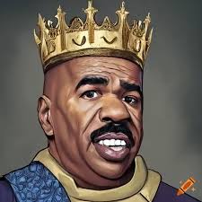 Portrait of steve harvey as a medieval king