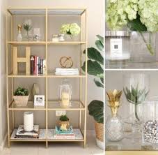 The glass desk and coffee table add a contemporary touch, while the. Glass Shelving Units Living Room Ideas On Foter