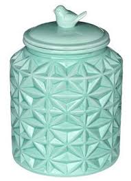 turquoise vintage ceramic kitchen flour