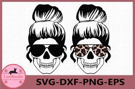 Download Skull With Glasses Svg Mom Life Skeleton Svg Skulls 541616 Cut Files Design Bundles