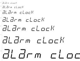 Font alarm clock font download free at fontsov.com, the largest collection of cool fonts for this font uploaded 21 february 2015. Free Font Alarm Clock By David J Patterson