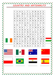 word search nationality english esl worksheets for distance learning and physical classrooms