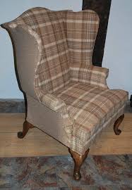 Tartan Wing Chair Wing Chair Upholstery Chair Dining Chairs For Sale