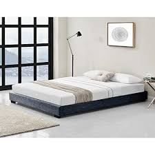 Il materasso e la biancheria da letto sono venduti a parte. Fotoe20 It Shop Corium Struttura Letto Imbottito 180 X 200 Cm Letto Matrimoniale Con Rivestimento In Tessuto 2 Piazze Grigio Scuro