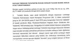 Surat keputusan kepala sekolah/masrsah. tentang tata tertib dan disiplin siswa. Surat Rayuan Tatatertib Malacca F