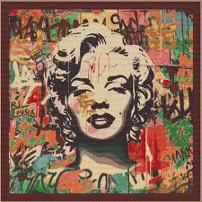 Panneau carré jacquard 48x48cm Norma Marron