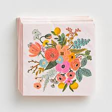 Our luxury paper guest towels will assure safety in your guest bathrooms. Garden Party Cocktail Napkins Paper Source