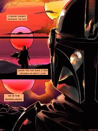Comic Book Strip The Mandalorian Star Wars Comic Books Star Wars Comics Star Wars Poster