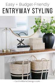Styling entryway console table decor ideas. Entryway Styling Ideas For A High End Look Caitlin Marie Design