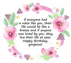 This milestone of your life calls for a big celebration. Birthday Wishes Quotes For Your Niece Myglobalflowers Com