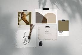 Download Natural Moodboard Mockup Aesthetic Desktop Wallpaper Pretty Wallpaper Iphone Mood Boards PSD Mockup Templates