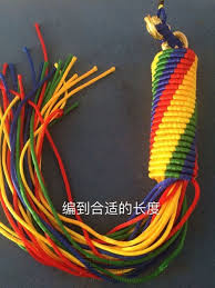 转经筒加中国结教程第8步 micro macrame macrame knots yarn dolls