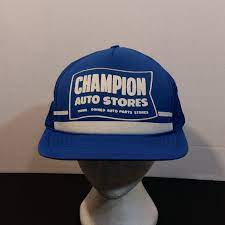 Champion Auto Stores Dad Truckers Baseball Hat Cap Mesh Etsy Baseball Hats Champion Store Trucker