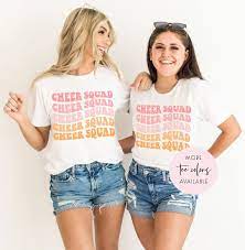 Cheer Squad Shirts Cheerleader Graphic Tee Cheer T-shirt - Etsy