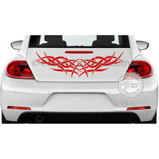 Personally i have seen vehicle graphics, even on boats used in salt water, last anywhere from a couple years to ten years and more on occasions. Tribal Car Bonnet Stickers Custom Vinyl Graphic Decals