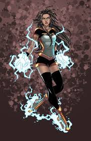 We would like to show you a description here but the site won't allow us. Zoe Lightning Imbues Her Body With Lighting Allowing Her To Move Faster And Electrocute With Her Hits Super Hero Costumes Superhero Design Superhero
