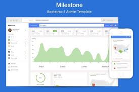 Milestone Bootstrap 4 Admin Template Admin Dashboard