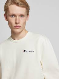 CHAMPION Sweatshirt met labelstitching in offwhite online kopen