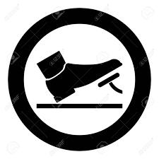 Fits brake pedals up to 9/16 wide. Foot Pushing The Pedal Gas Pedal Brake Pedal Auto Service Concept Icon Black Color Vector Illustration Flat Style Simple Imagein Circle Round Royalty Free Cliparts Vectors And Stock Illustration Image 126321021