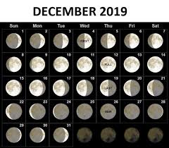 December 2019 Moon Phases Calendar Moon Phase Calendar