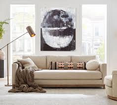 Kitchen utensils wooden settee loveseat. Jake Wood Base Fabric Sofa Pottery Barn