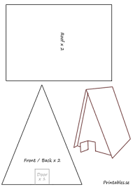 Template For Gingerbread House 6 Free Printable For Christmas Gin In 2020 Gingerbread House Template Printable Gingerbread House Patterns Gingerbread House Template