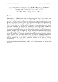 Am dm g c c7 tak ku siakan kesempatan terindah. Pdf Applying Burn S Kineikonic Mode To A Dangdut Music Performance Via Vallen S Sayang At The 2018 Indonesian Choice Awards 5 0 Net