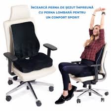 Perna rotativa pentru sezut, permite rotirea stanga dreapta a utilizatorului reducand frecarea in zona feselor. Suporto Perna Ortopedica Sezut Cu Fermitate Regular Pc Garage