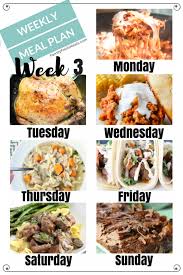 Over 300 family friendly dinner recipes i believe that you can make dinner easy if you have easy dinner recipes, have weekly dinner menus planned out, and have the necessary ingredients on hand. Easy Weekly Meal Plan Week 3 Family Fresh Meals