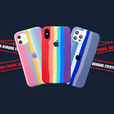 Silicone iphone 7 plus cases and covers add a slim yet highly protective layer to your phone. Rainbow Original Liquid Silicone Case Full Cover For Iphone 12 Pro Max 11 Pro Max Se 6 7 8 Plus Xr Xs Max Shopee Malaysia