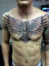 Owl Chestpiece Tattoo Owl Tattoo Chest Chest Tattoo Tattoos