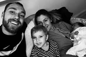 Christian Eriksen's girlfriend Sabrina gives birth to baby as Inter Milan  star shares cute family picture