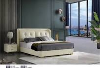 Kualitas Baik Furnitur Kamar Tidur Tempat Tidur Dinding Kulit King Size  Berlapis