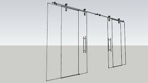 Large Preview Of 3d Model Of Sliding Glass Doors Sliding Glass Door Glass Door Doors
