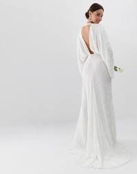 *you can buy from any store(free shipping worldwide). Asos Edition Ciara Sequin Kimono Sleeve Wedding Dress White From Asos On 21 Buttons