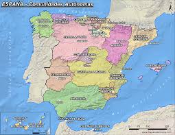 In spain, an autonomous community (spanish: Mapa De Espana Comunidades Autonomas Y Capitales