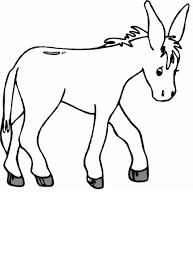 Animals, country spring, grayscale type, Free Printable Donkey Coloring Pages For Kids