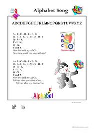 The letter e song (my name is e) song by kids songs rule! Alphabet Song English Esl Worksheets For Distance Learning And Physical Classrooms