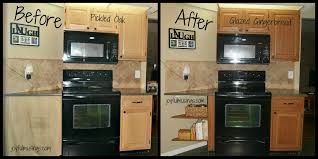 Though the glazing technique doesn't change, it's important to work in this specific order. Glazing Kitchen Cabinets Before After Pictures Home Design The Function Of Glazing Kitchen Cabinets