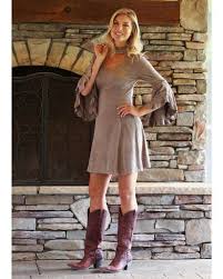 Wrangler Women S Mocha Faux Suede Dress Boot Barn Faux Suede Dress Maxi Dress Outfit Fall Attractive Clothing